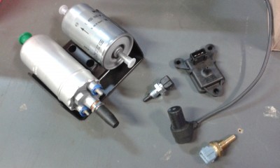 Pompe Bosch de 944, filtre HP Bosch, capteurs de température Bosch, etc...